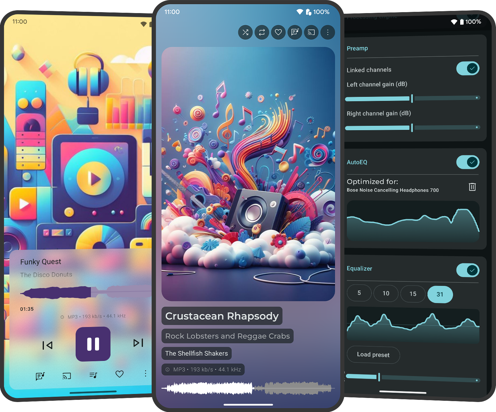 Symfonium music player features